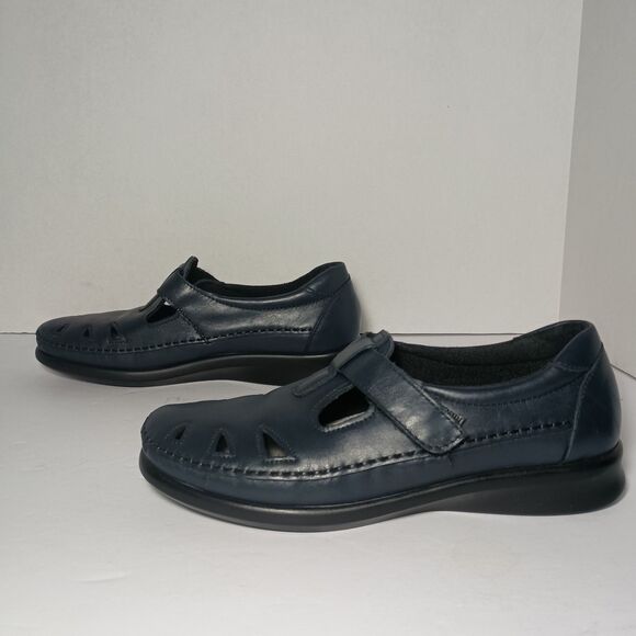 SAS Tripad Comfort Roamer Navy Nubuck Leather Shoe Loafer Wm's 7.5 L8882140 - Picture 12 of 16